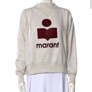 Étoile Isabel Marant Graphic Print Mock Neck Sweatshirt